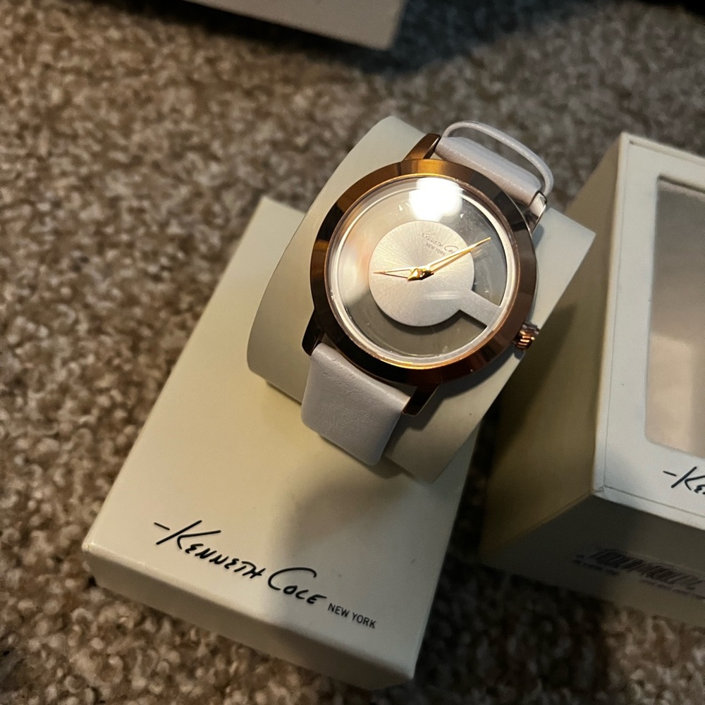 Kenneth Cole Rose Gold and Silver Watch